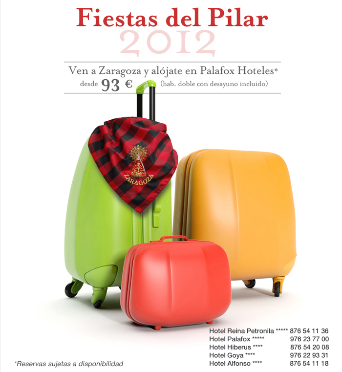 hoteles fiestas del Pilar en Zaragoza hoteles en Zaragoza